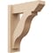 Ekena Millwork 6-in W x 18-in D x 22-in H Funston Slat Rough Cedar Woodgrain TimberThane Outlooker, Primed Tan OUTUR060X18X22FST24RCPR - alternate 1